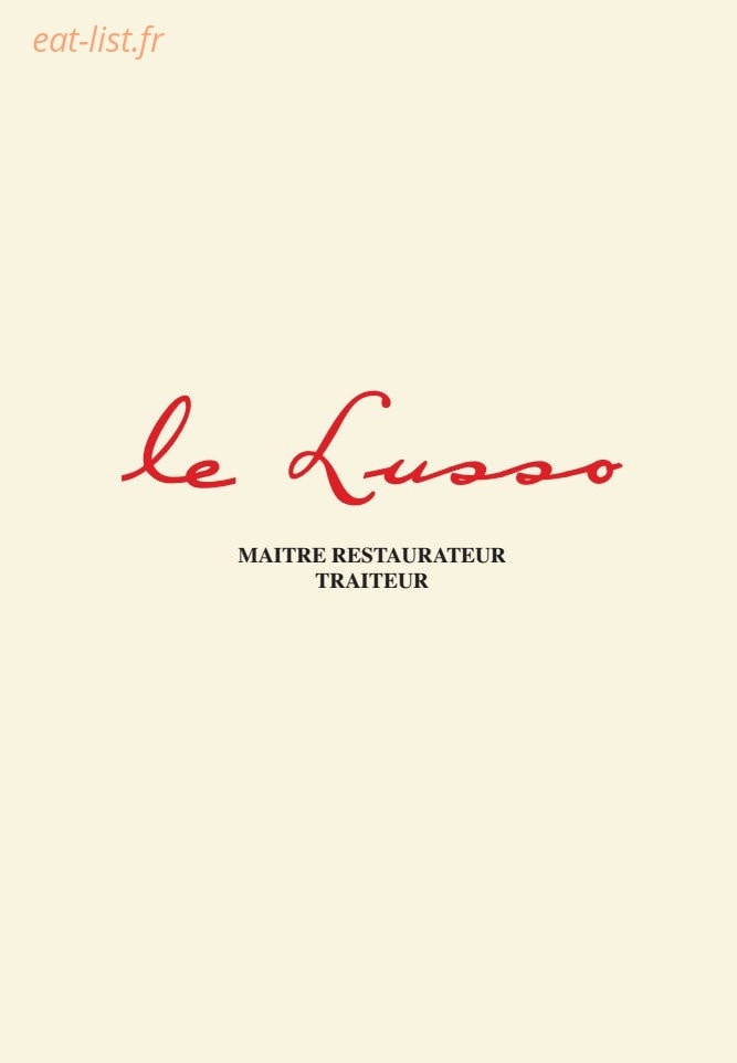 Le Lusso — carte page 1