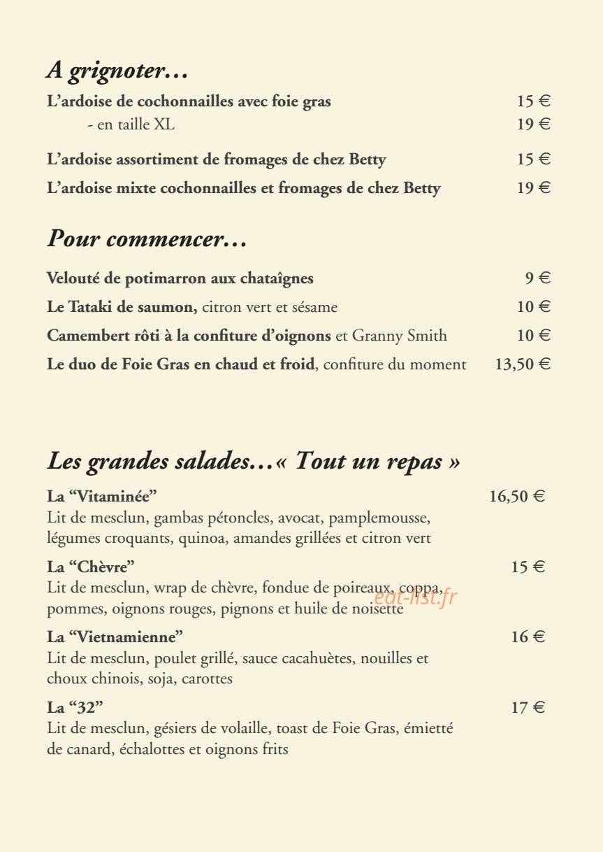 Le Lusso — carte page 3