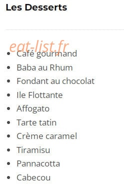 Le Magret — carte page 4