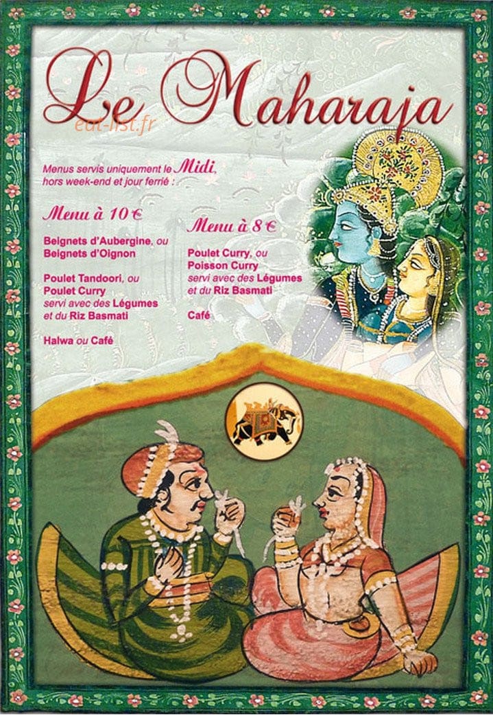 Le Maharaja — carte page 5