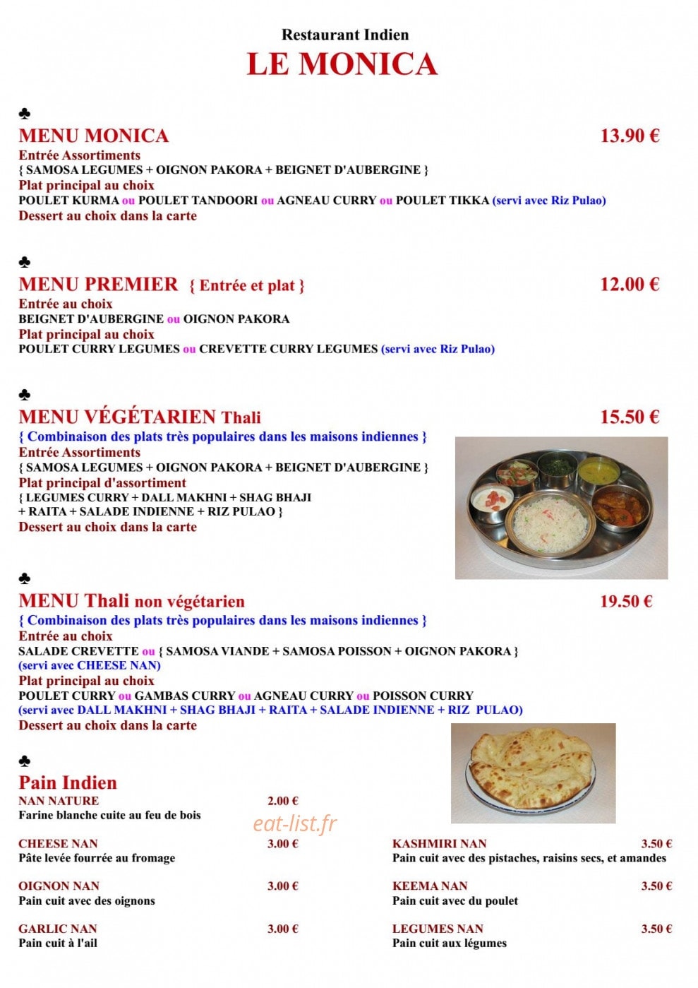 Le Monica — carte page 2