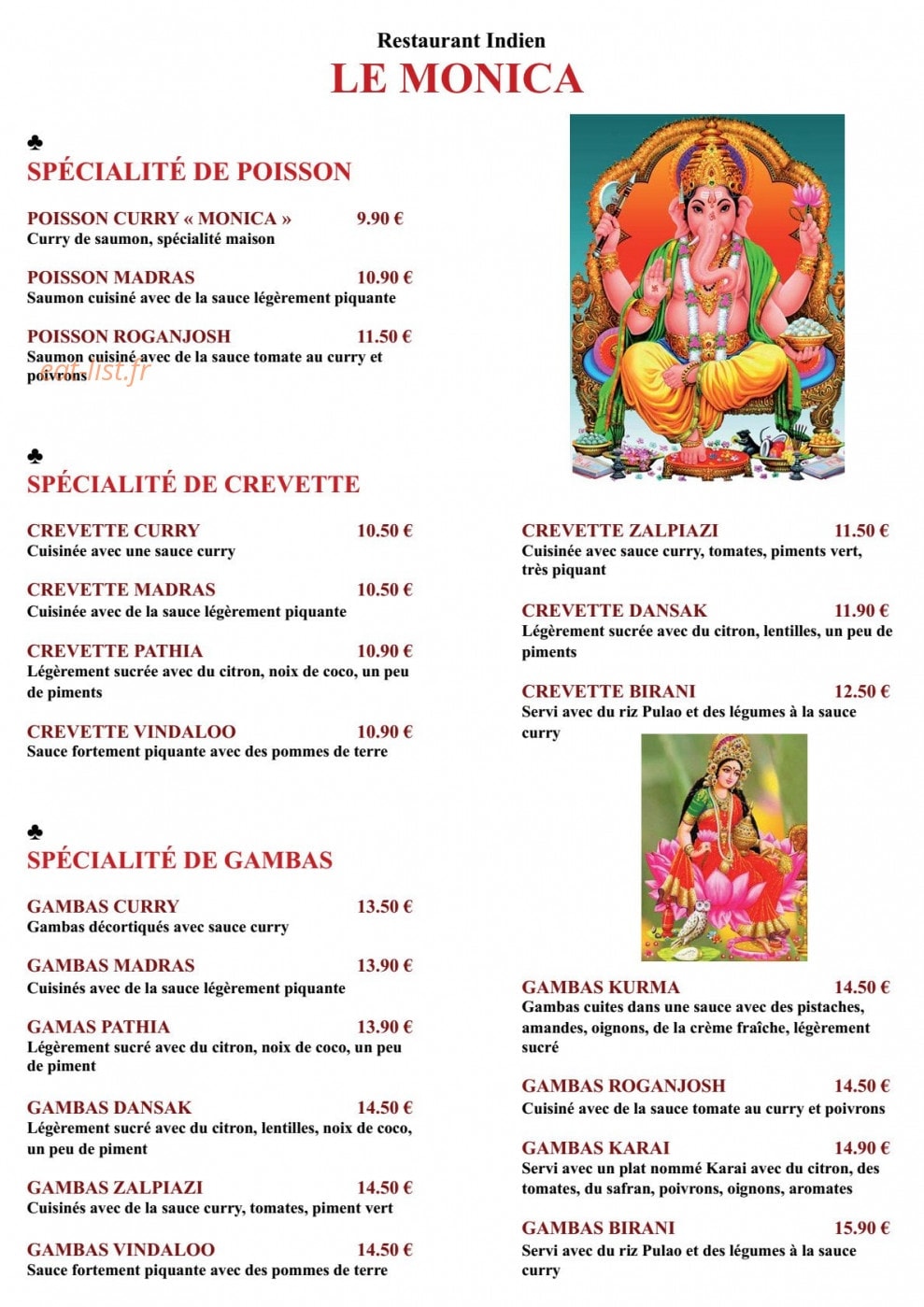 Le Monica — carte page 6