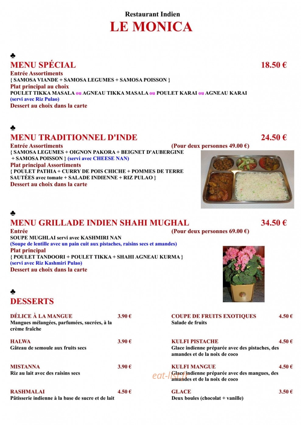 Le Monica — carte page 3