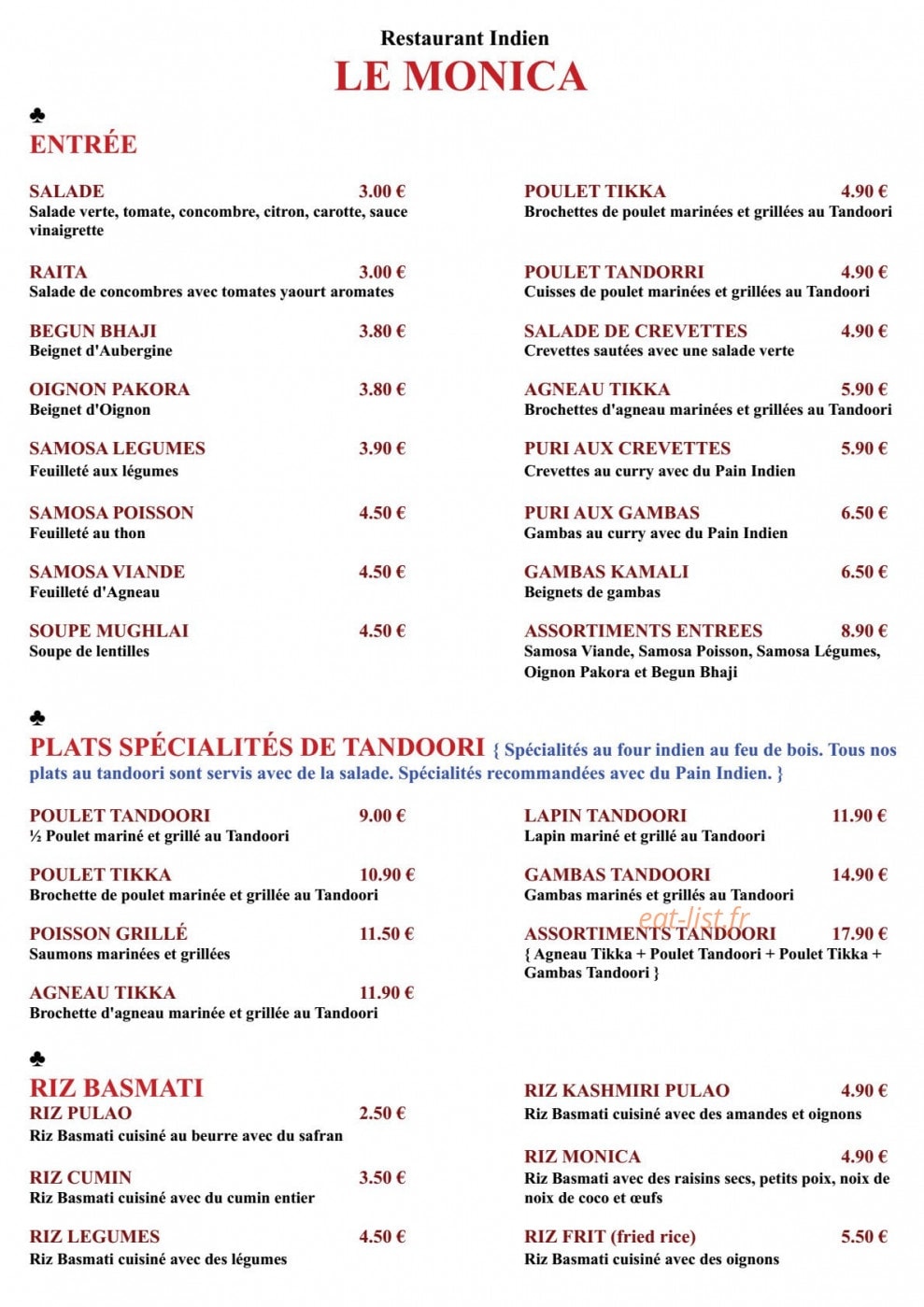 Le Monica — carte page 4