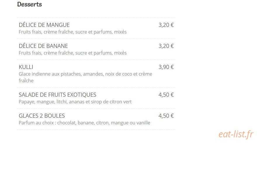 Le Namasté — carte page 7