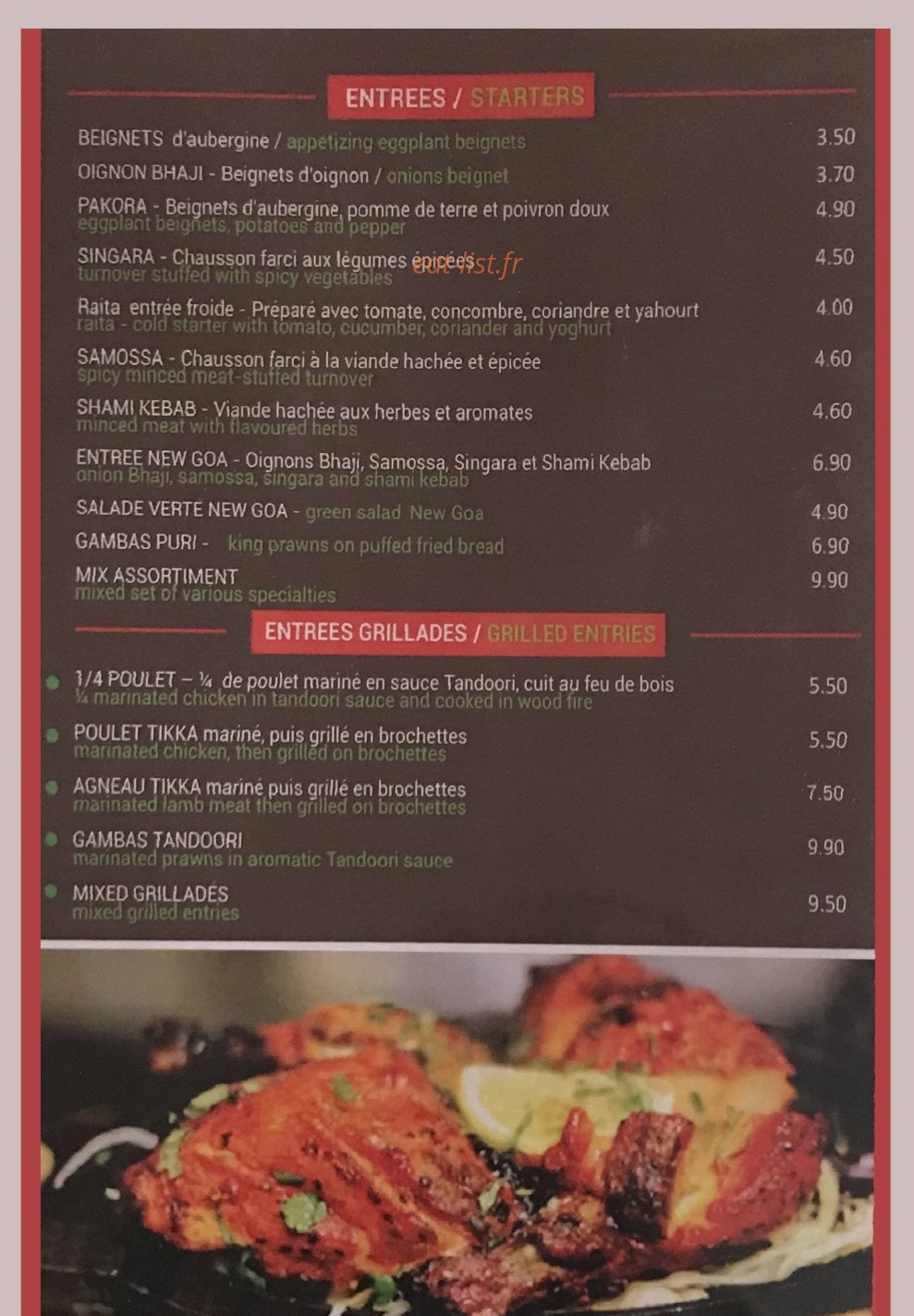 Le New Goa — carte page 2