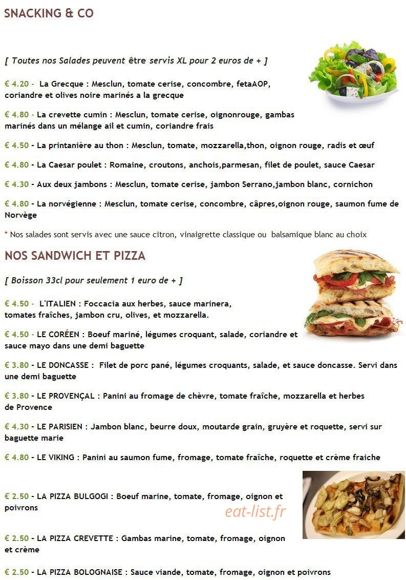 Le P'tit Louis — carte page 1