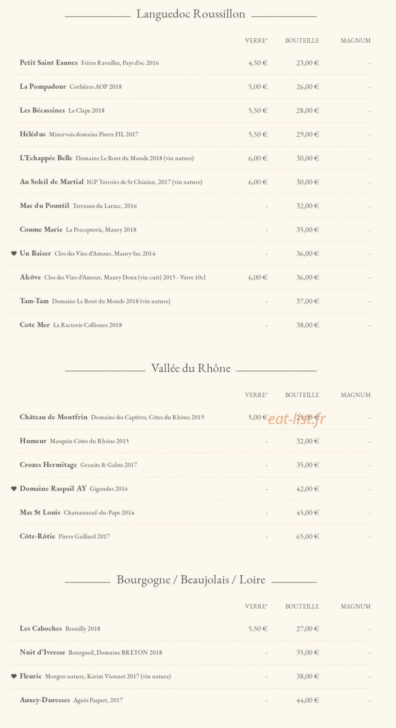 Le Petit San Seb — carte page 3