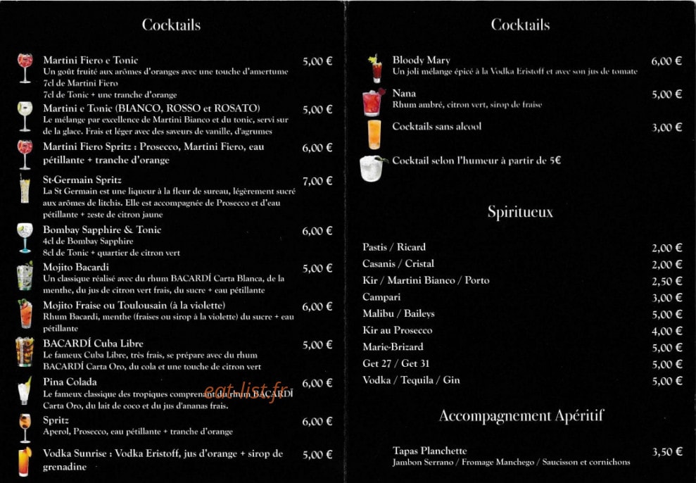 Le Petit Voisin — carte page 3