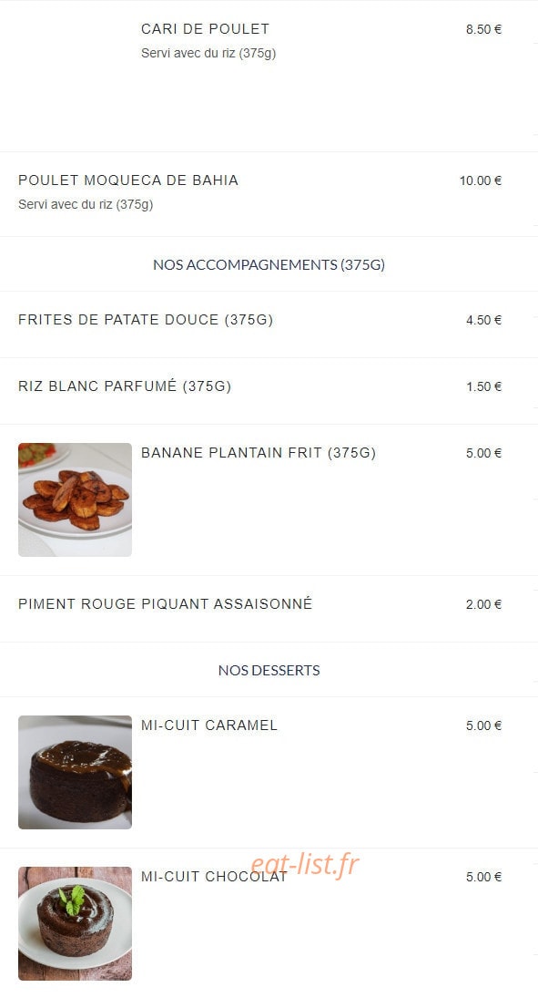 Le Plantain Gourmand — carte page 3