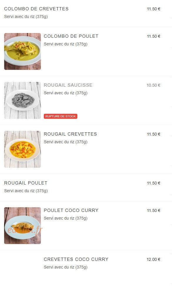 Le Plantain Gourmand — carte page 2