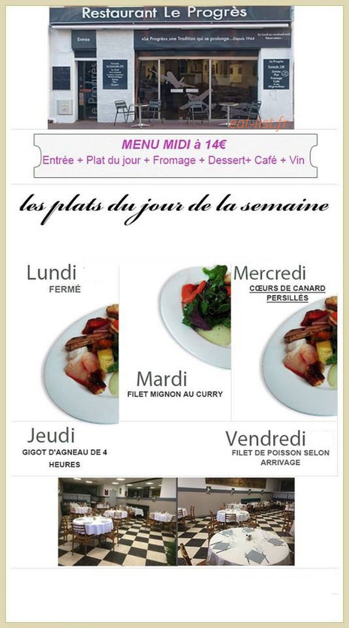 Le progrès — carte page 1