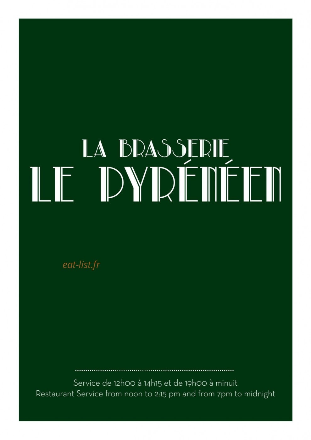 Le Pyrénéen — carte page 1
