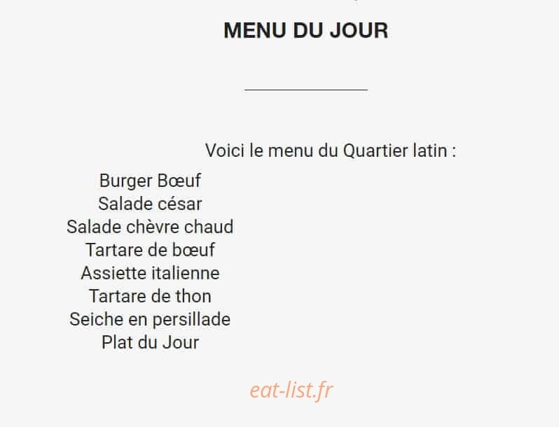 Le Quartier Latin — carte page 2