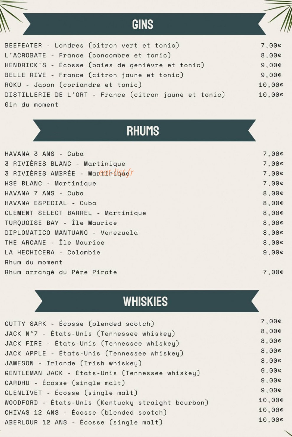 Le Rhino — carte page 7