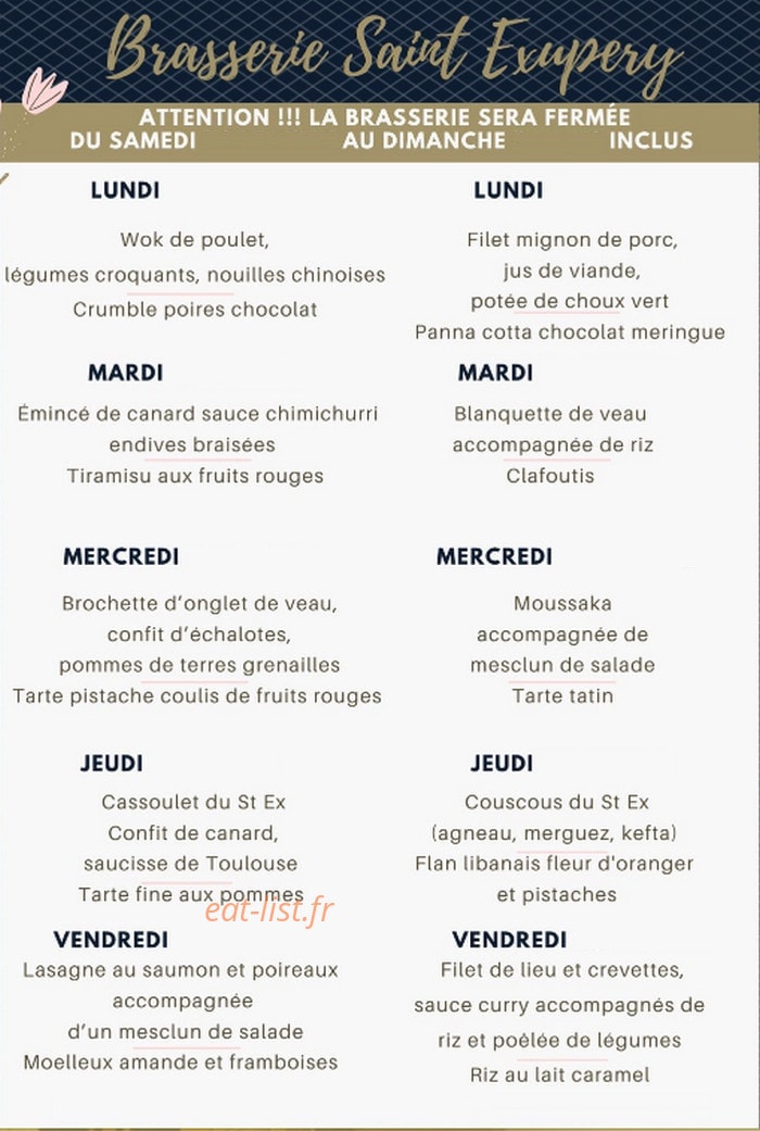 Le Saint Exupery — carte page 1