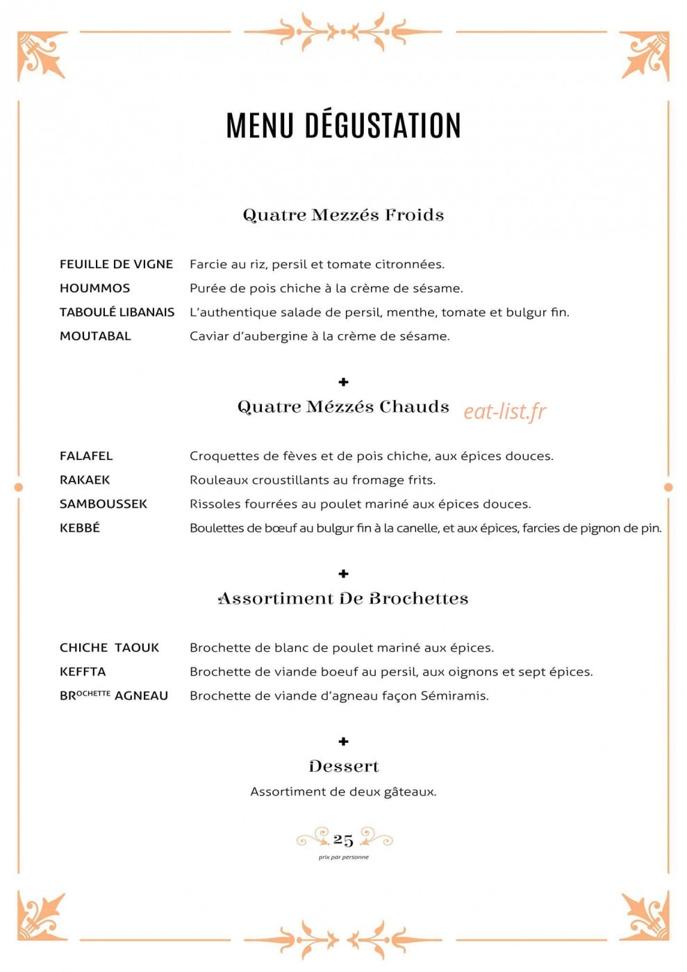 Le Sémiramis — carte page 2