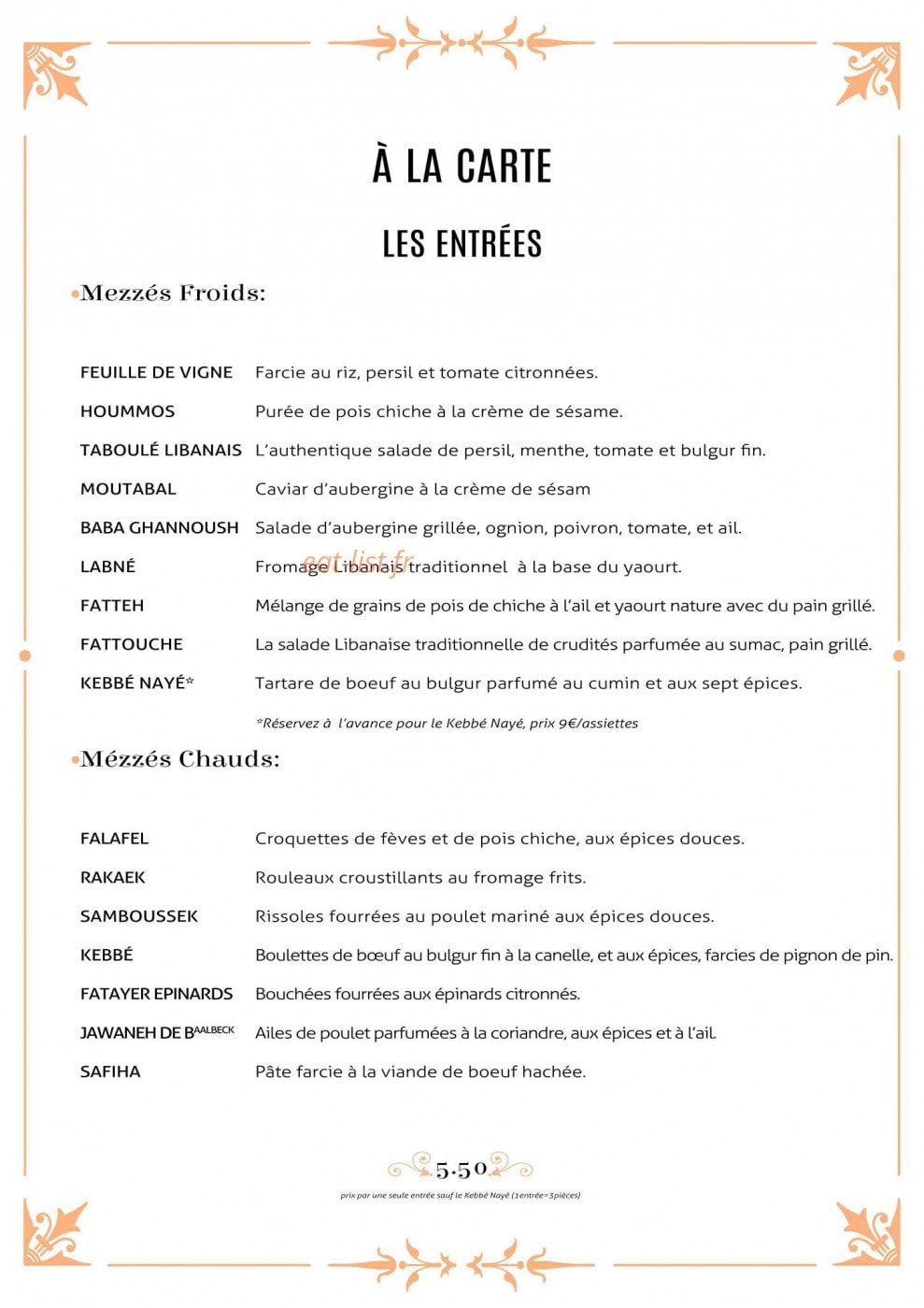 Le Sémiramis — carte page 5