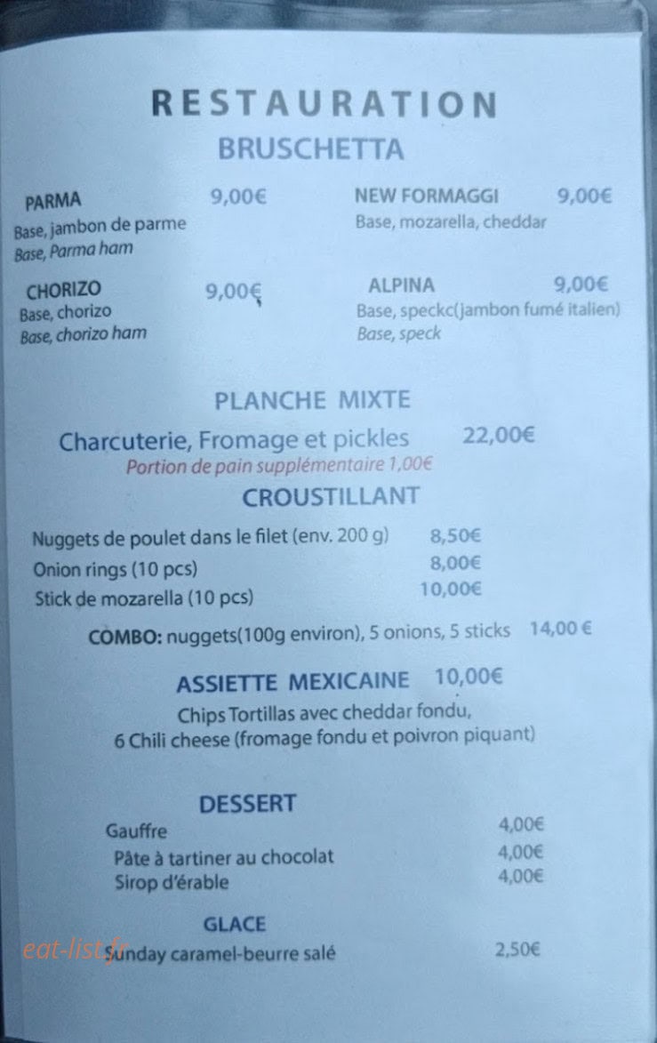Le Seventies — carte page 1