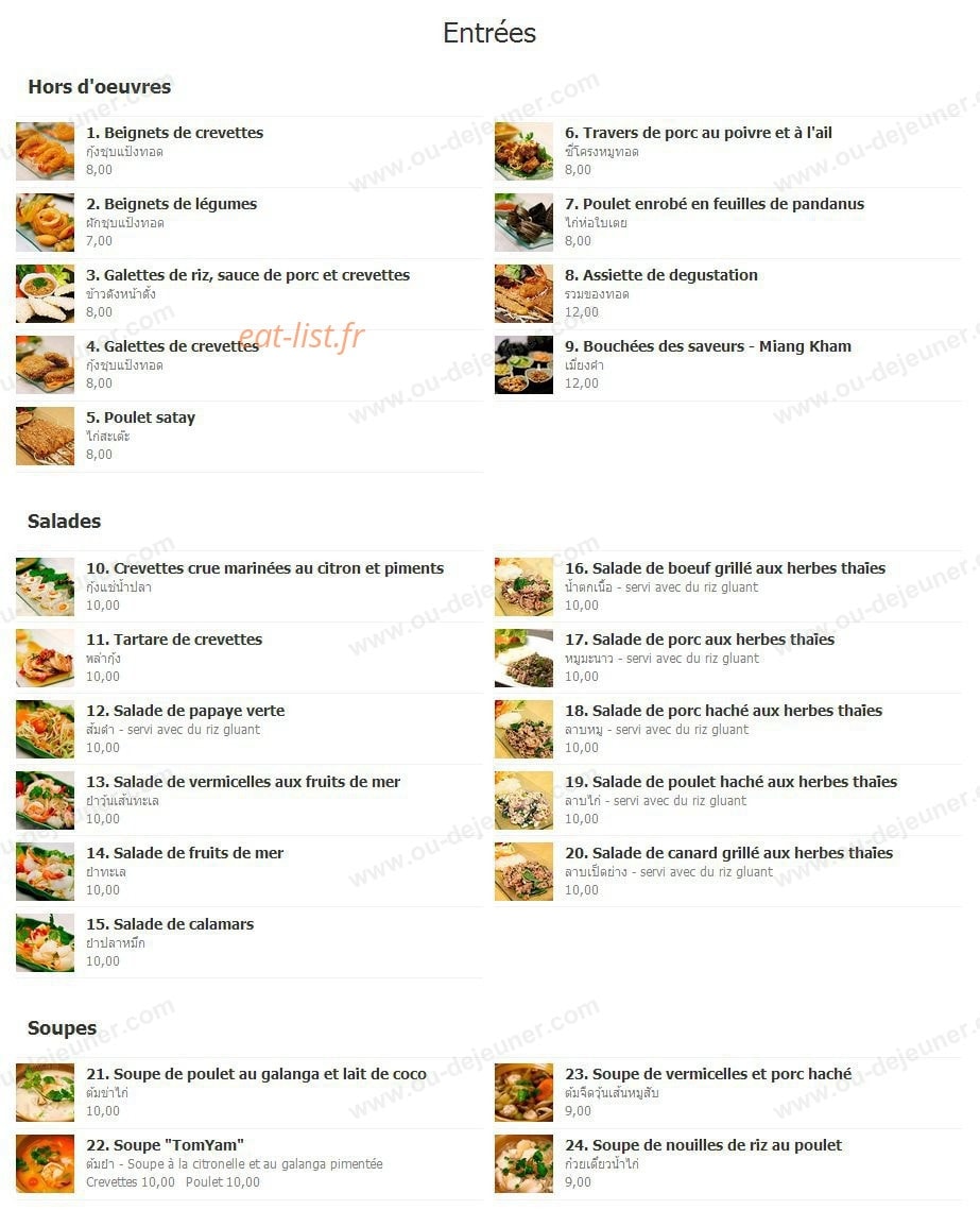 Le Sukhothai — carte page 1