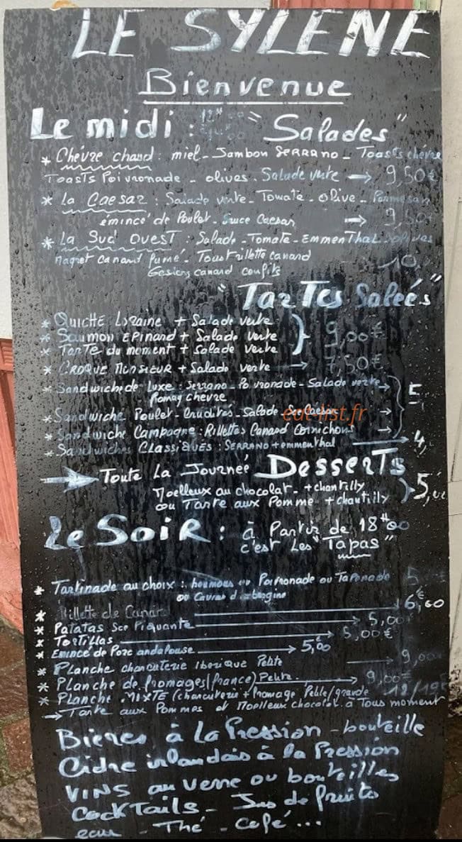 Le Sylène — carte page 1