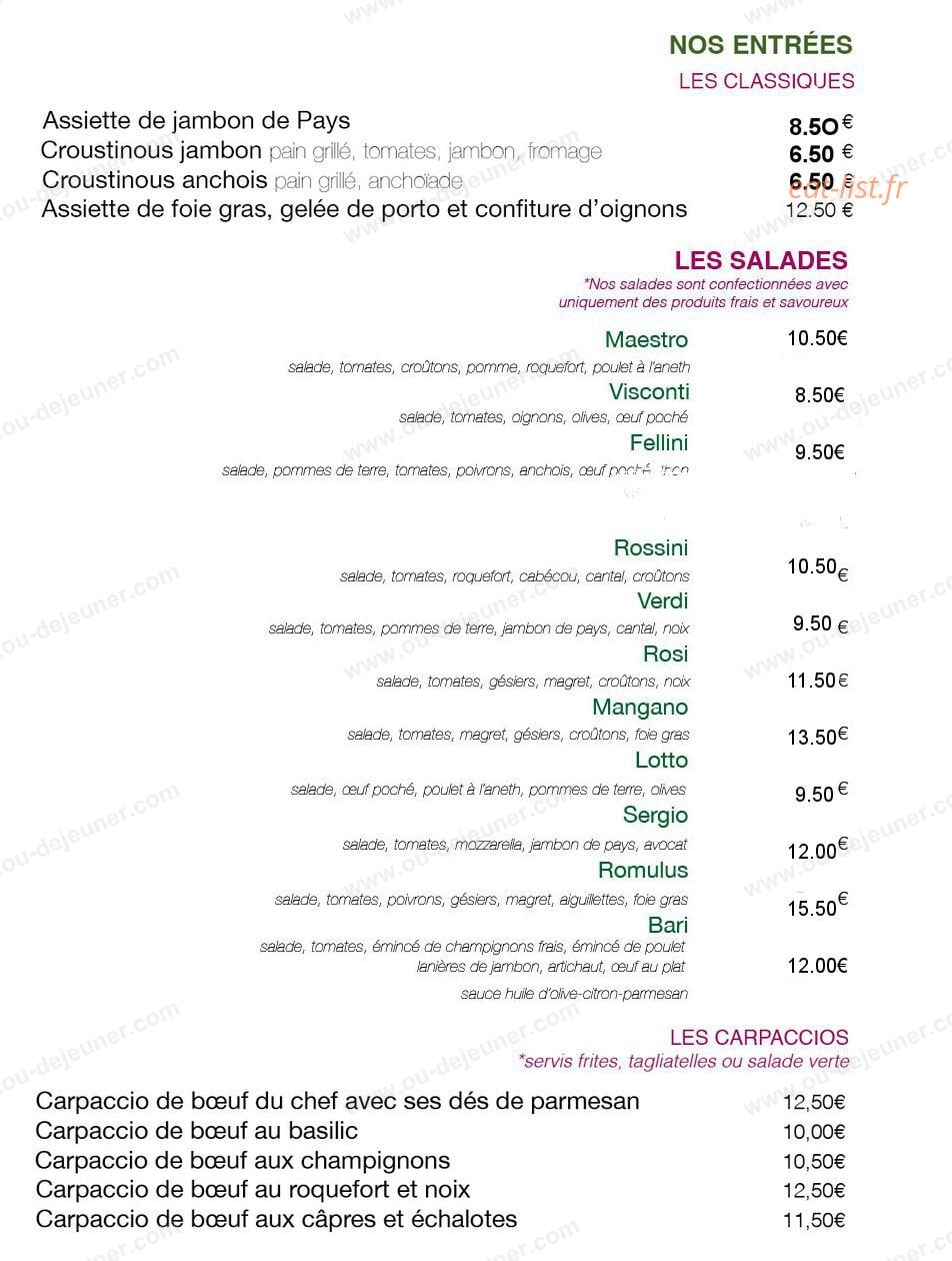 Le Vaudeville — carte page 1
