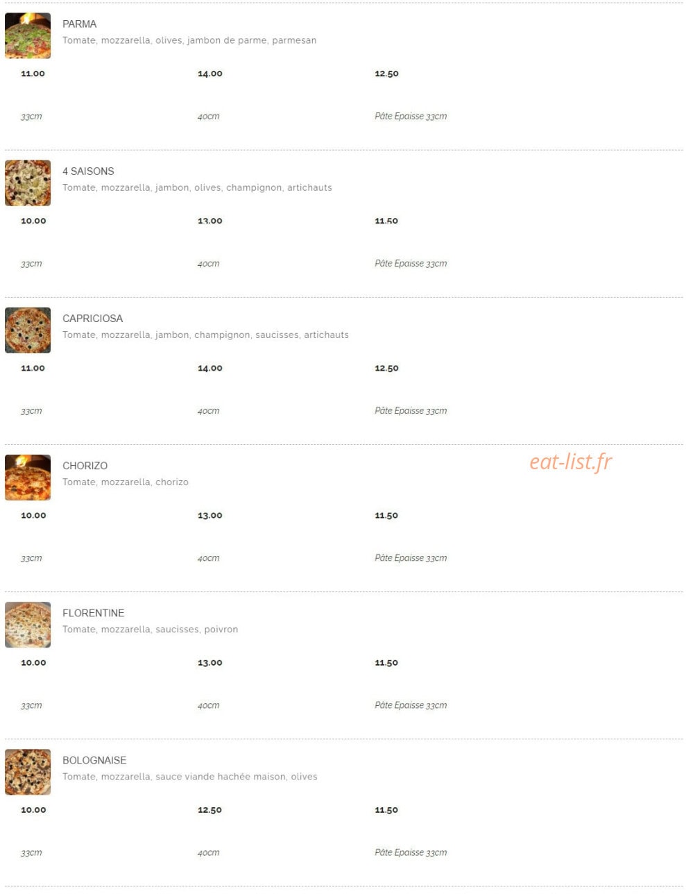Le Vesuvio — carte page 4