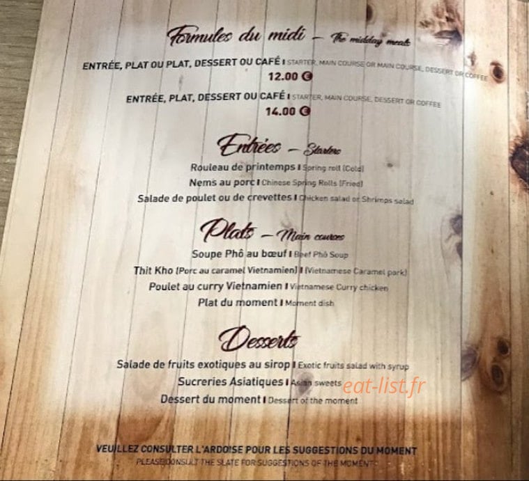 Lee & Chi — carte page 5
