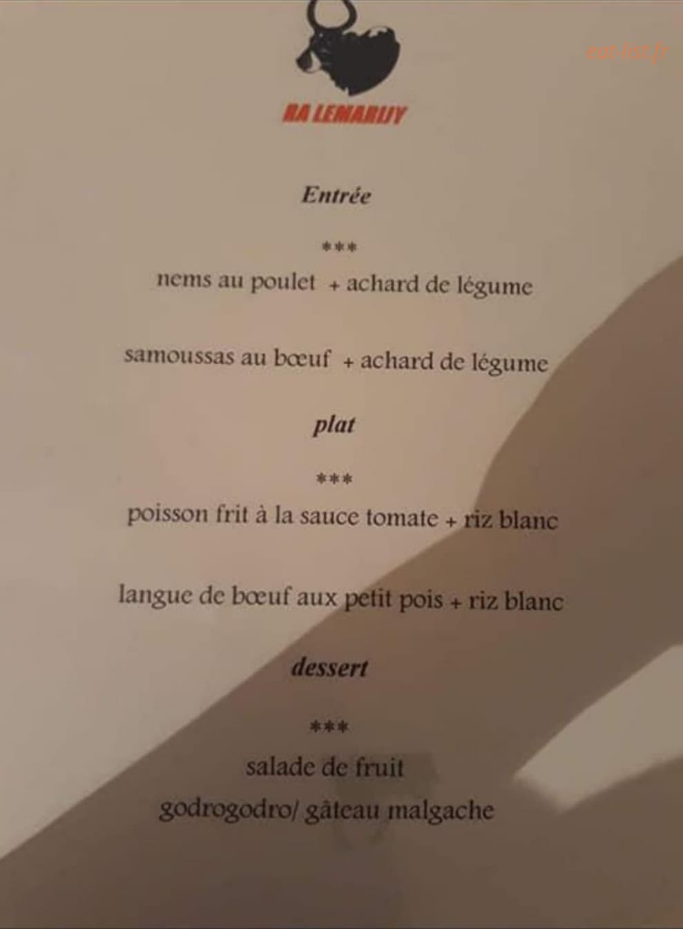 Lemarijy — carte page 1