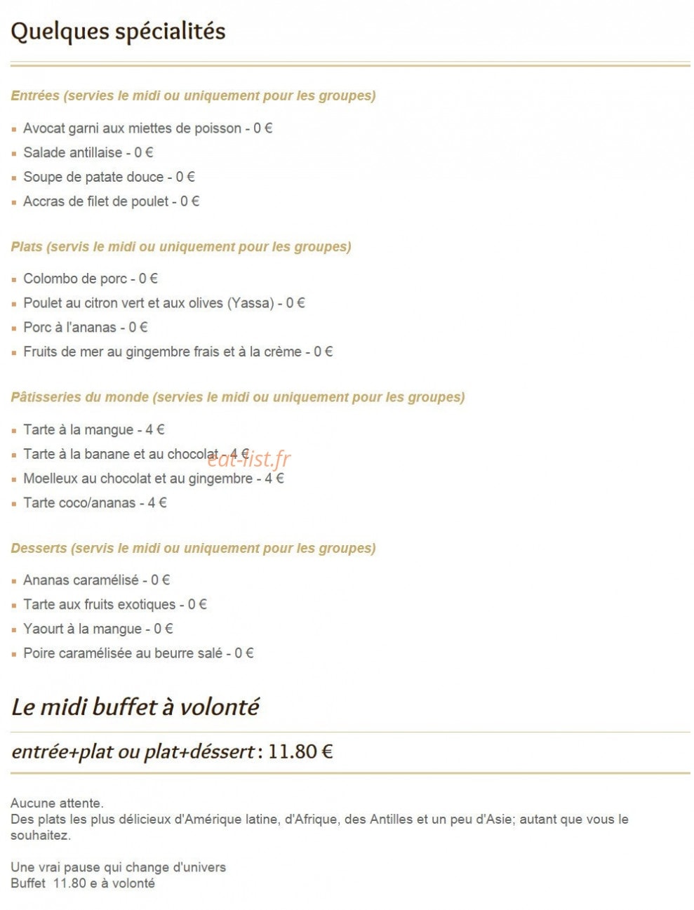 Les 3 Continents — carte page 1