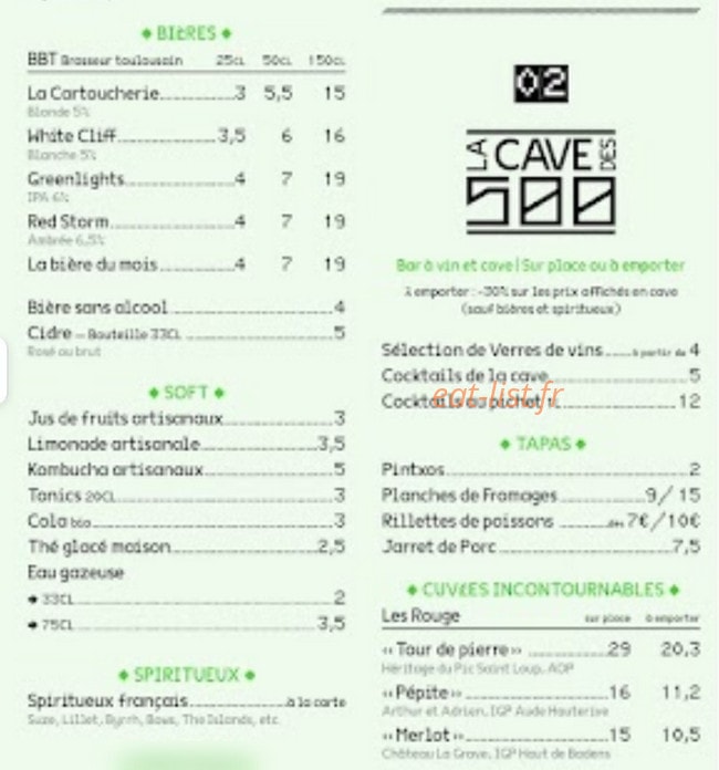Les 500 — carte page 2