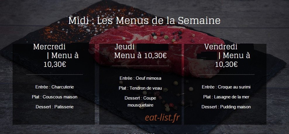 Les Brochettes — carte page 1