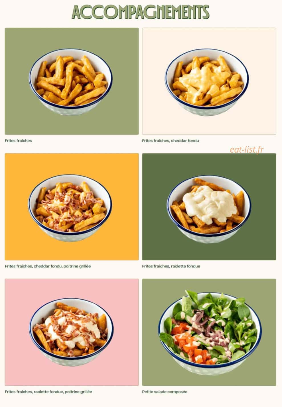 Les Burgers de Colette — carte page 2