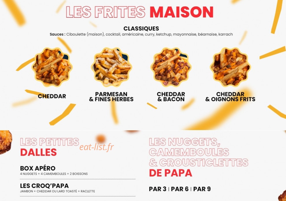 Les Burgers de Papa — carte page 2