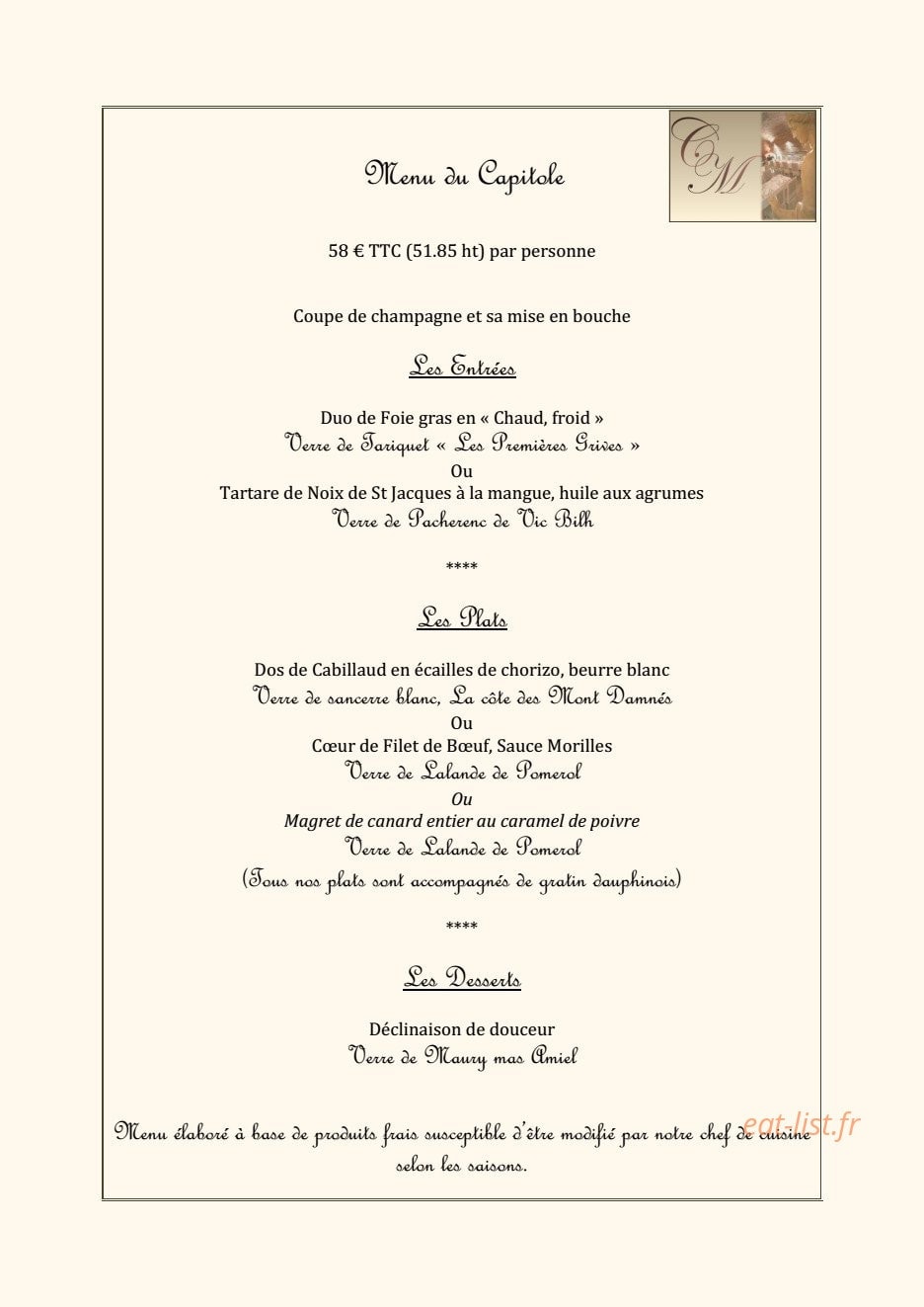 Les caves de la marechale — carte page 4