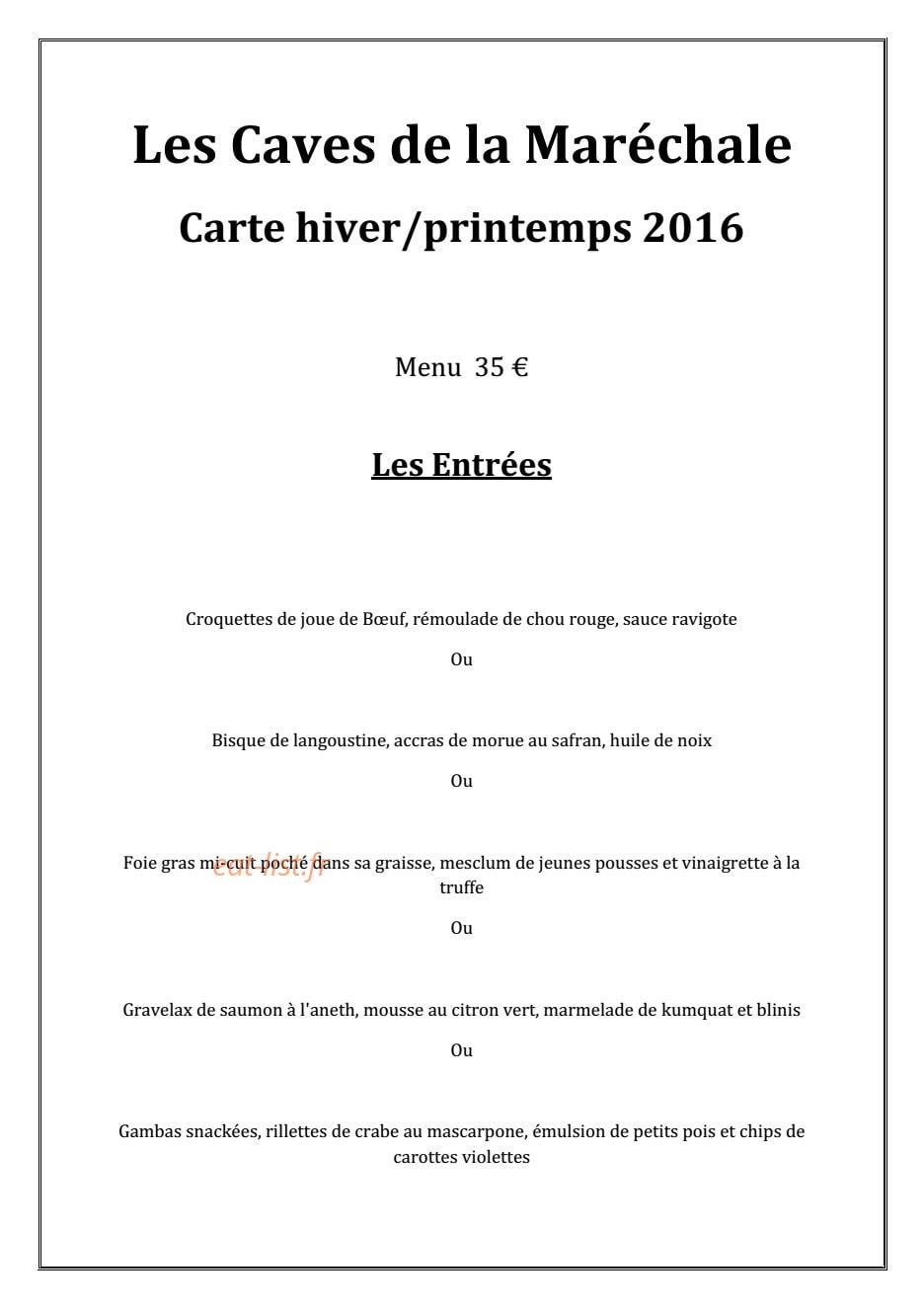 Les caves de la marechale — carte page 7