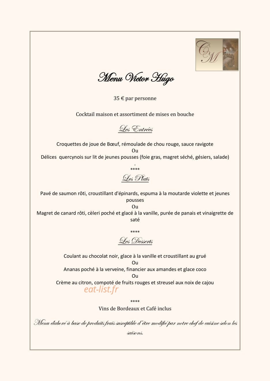Les caves de la marechale — carte page 11