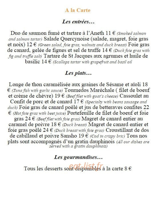 Les caves de la marechale — carte page 6