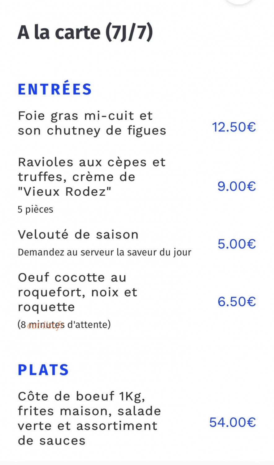 Les Chimères — carte page 1