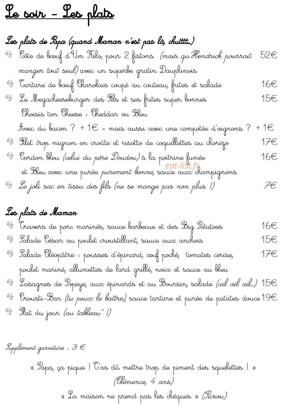 Les Fils à Maman — carte page 4