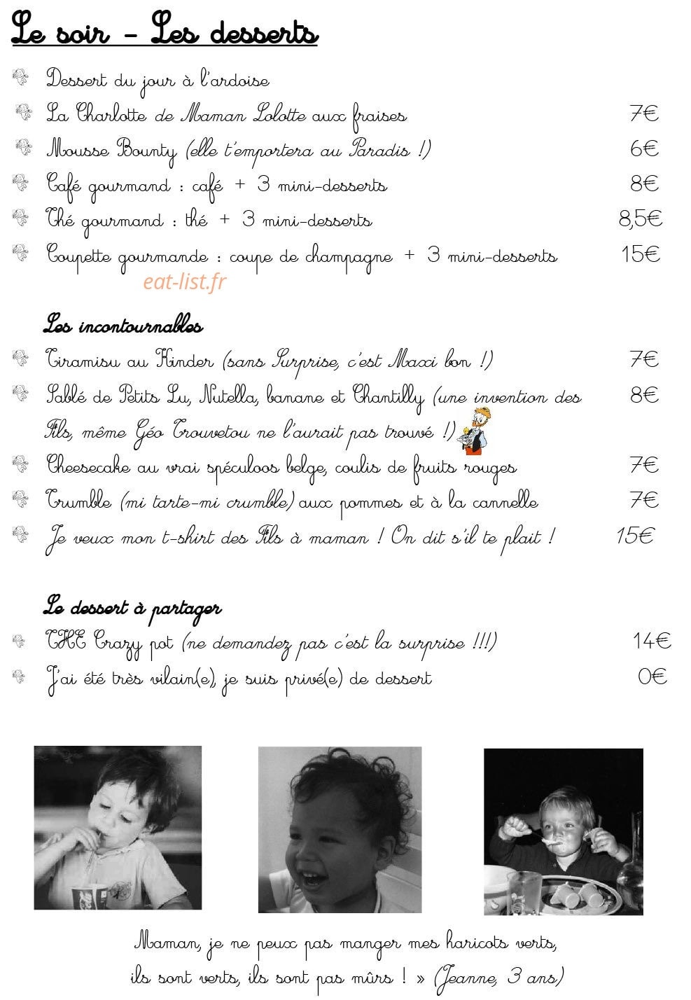 Les Fils à Maman — carte page 5