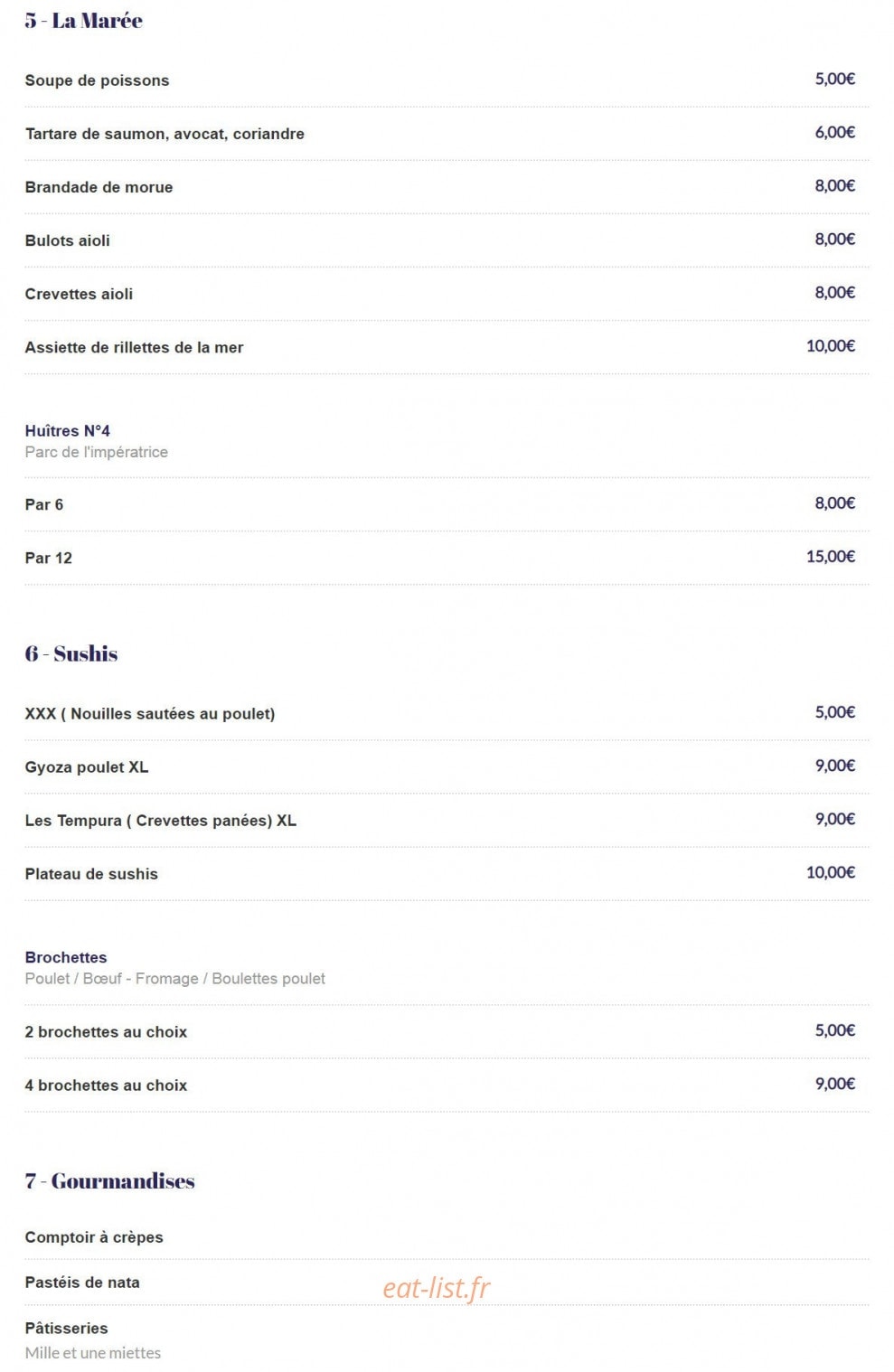 les Halles De La Cité — carte page 4