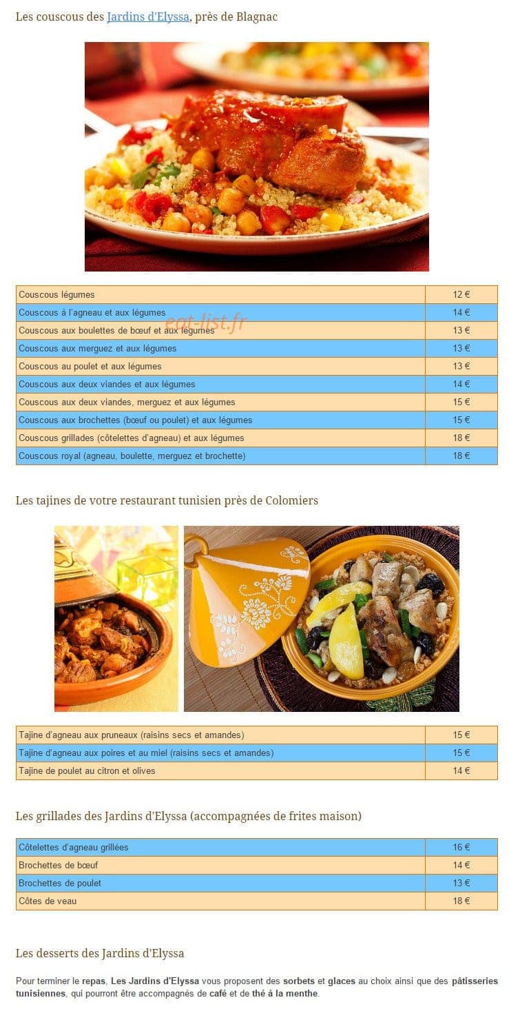 Les Jardins d'Elyssa — carte page 1