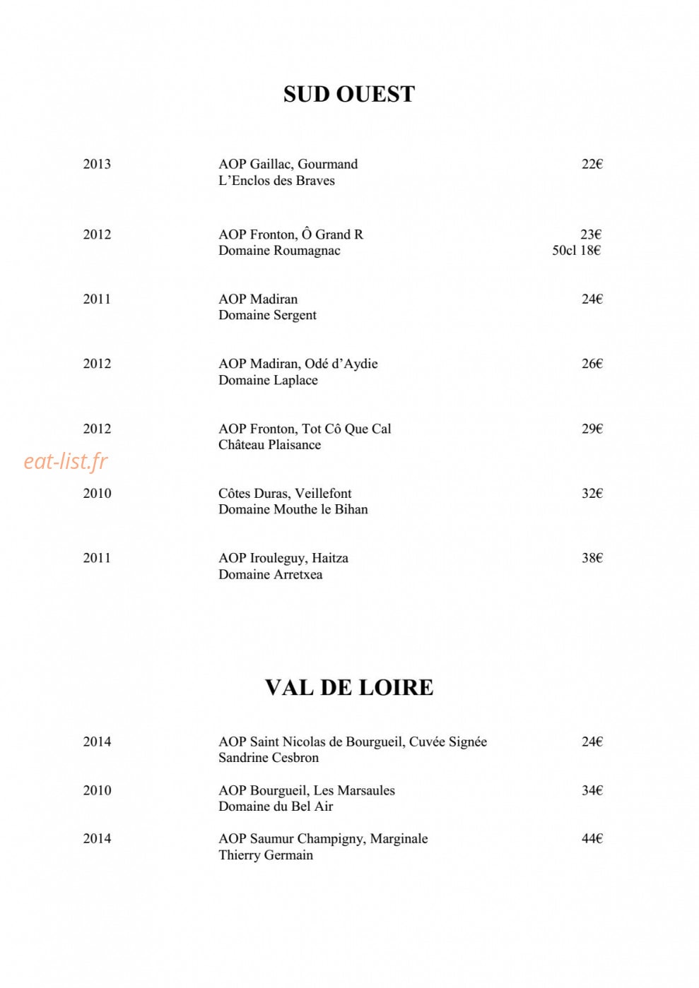 Les Jardins de l'Olympe — carte page 6