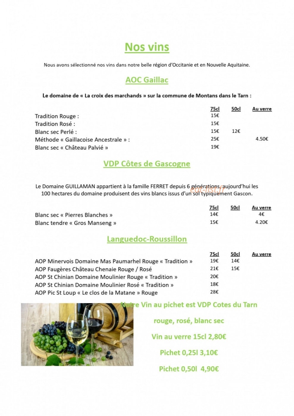 Les Marronniers — carte page 5