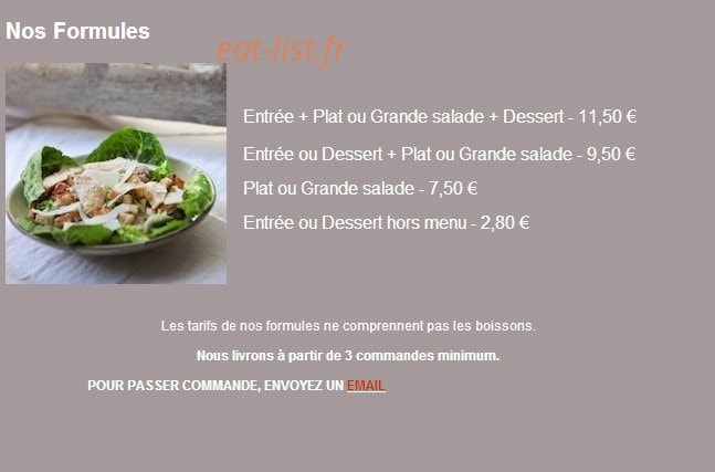 Les Petits Plats de Clémence — carte page 1