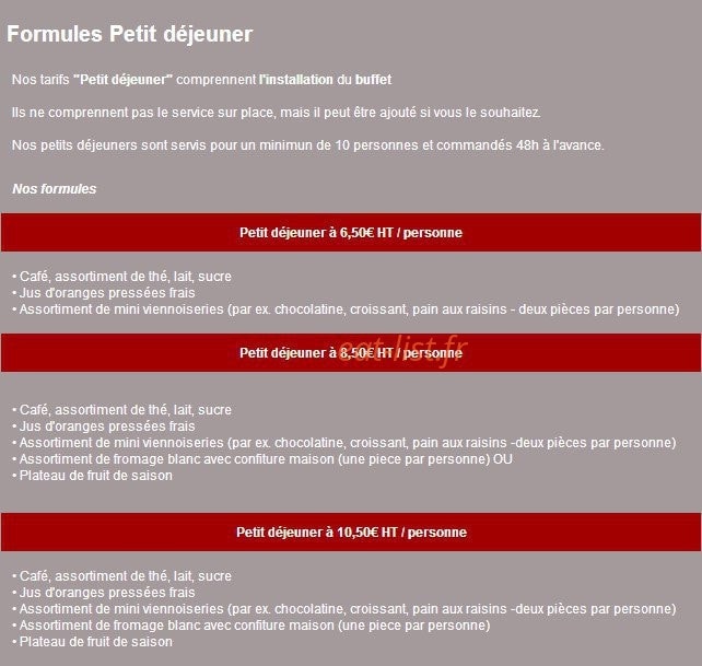 Les Petits Plats de Clémence — carte page 5