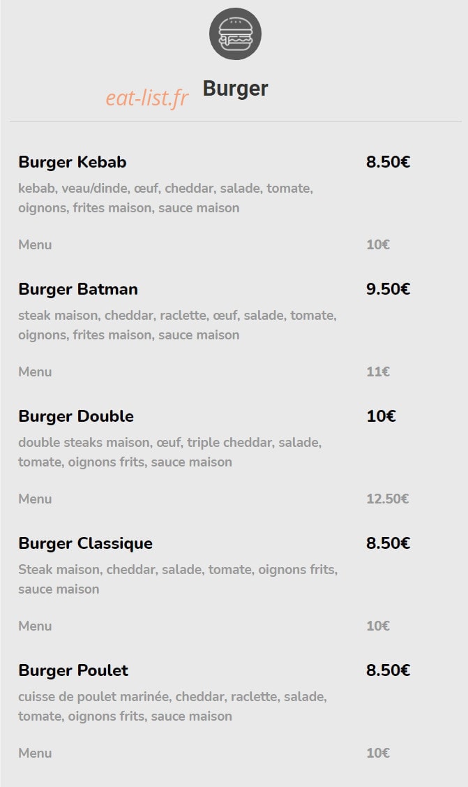Les saveurs d'Istanbul — carte page 5