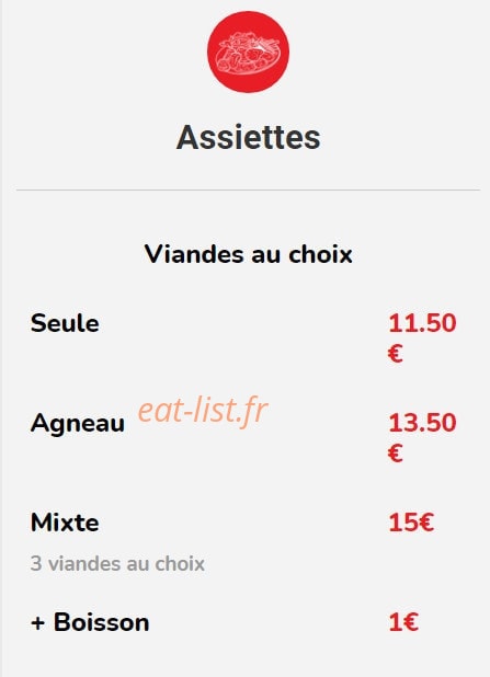 Les saveurs d'Istanbul — carte page 3