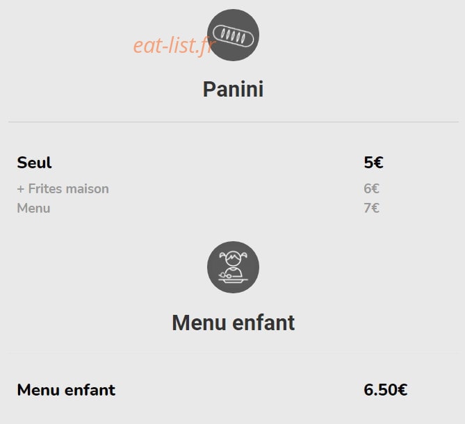 Les saveurs d'Istanbul — carte page 6